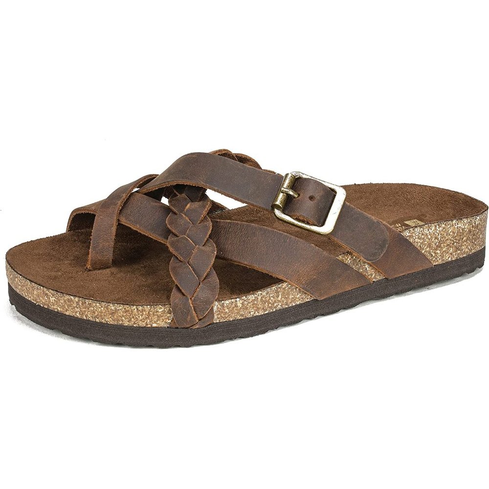 White Mountain Shoes - Harrington Footbeds Sandal - Brown/Leather - 9
